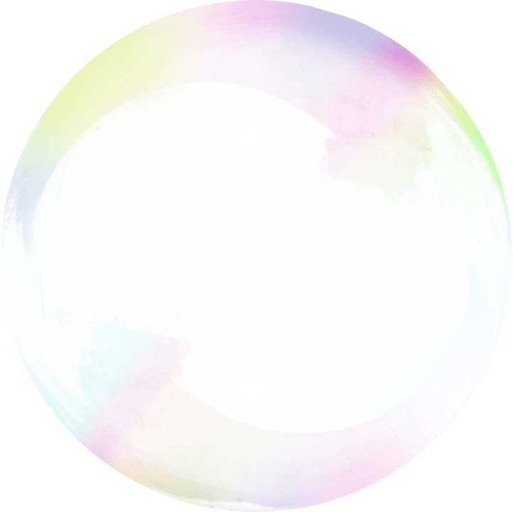 transparent multicolored soap bubble
